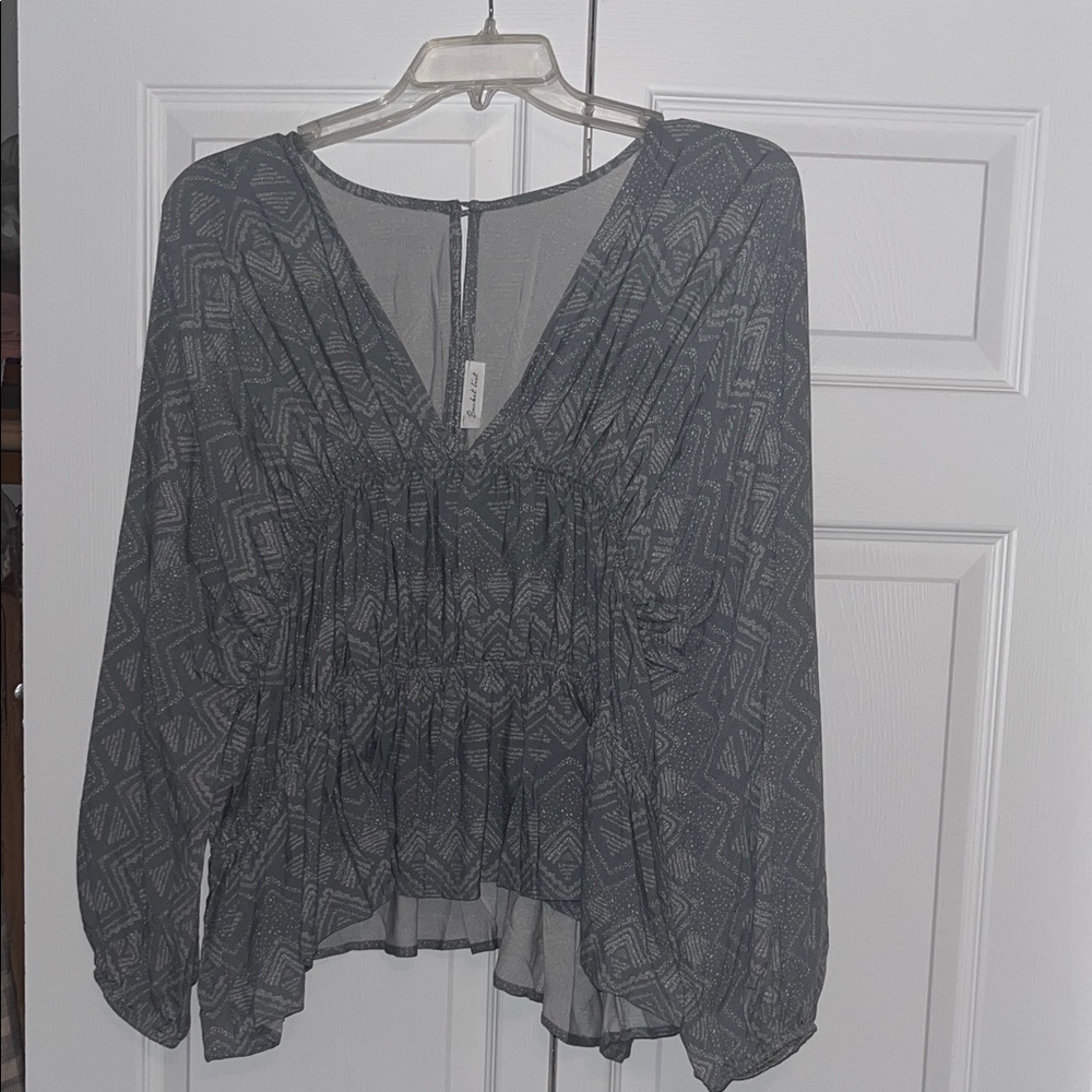 BUCKETLIST Geometric Blouse